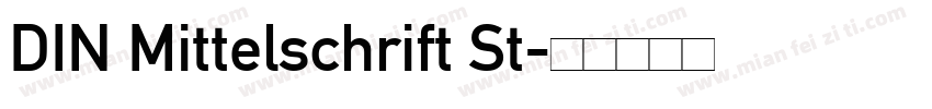 DIN Mittelschrift St字体转换